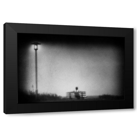 Timeout Black Modern Wood Framed Art Print with Double Matting by Tanzer, Ina