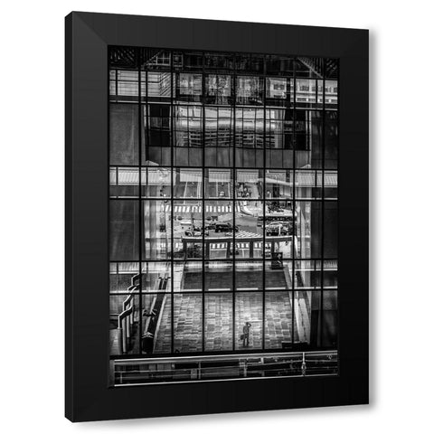 Reflection Black Modern Wood Framed Art Print with Double Matting by Sakamoto, Haruyo