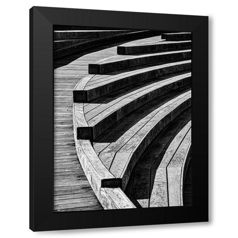 Curves, 18 Black Modern Wood Framed Art Print by Beavis, Andrew