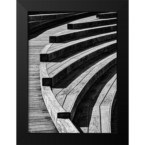 Curves, 18 Black Modern Wood Framed Art Print by Beavis, Andrew