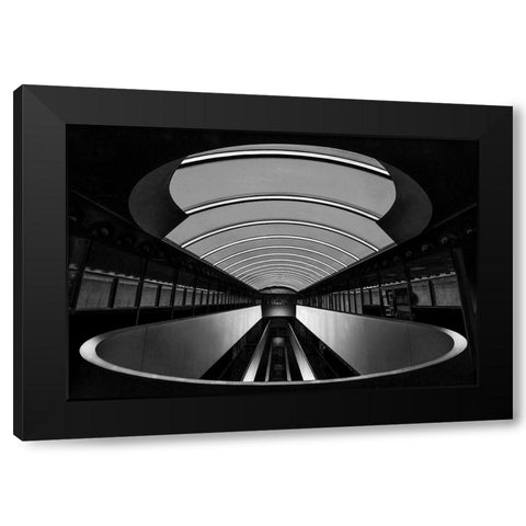 Marin Center Black Modern Wood Framed Art Print with Double Matting by Zeng, Jiahong