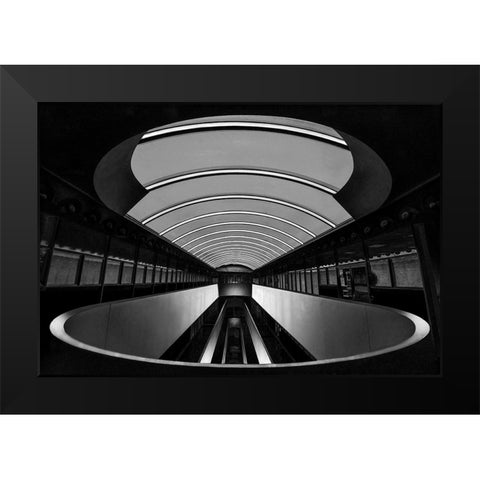 Marin Center Black Modern Wood Framed Art Print by Zeng, Jiahong