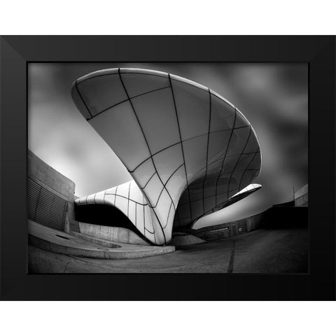 Hungerburg Station - Innsbruck Black Modern Wood Framed Art Print by Dan, Udrea