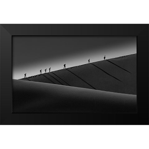 Climbing Up Black Modern Wood Framed Art Print by Yang, Gemma