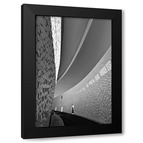 The Journey Black Modern Wood Framed Art Print with Double Matting by Pimenta, Jorge