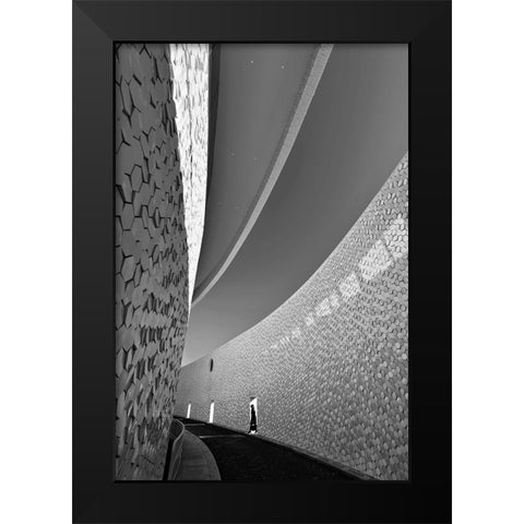 The Journey Black Modern Wood Framed Art Print by Pimenta, Jorge