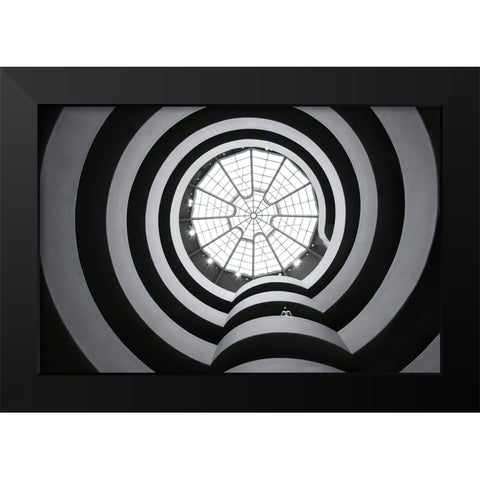 Guggenheim Museum - Nyc Black Modern Wood Framed Art Print by W., Catherine
