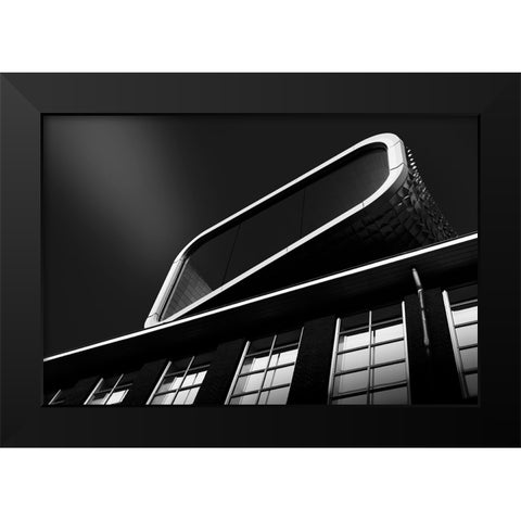 Roof Decoration Black Modern Wood Framed Art Print by Van Son, Greetje