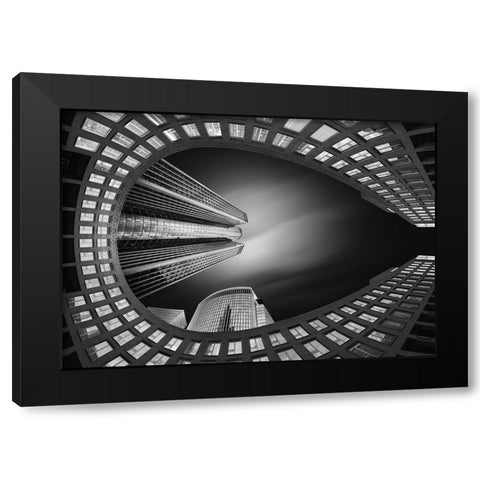 Horseshoe Black Modern Wood Framed Art Print by Figueras, Antoni