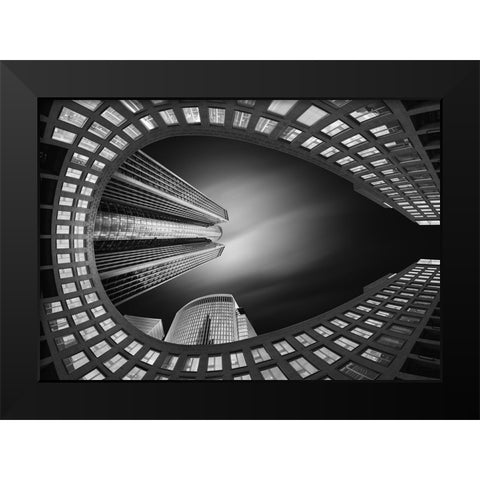 Horseshoe Black Modern Wood Framed Art Print by Figueras, Antoni