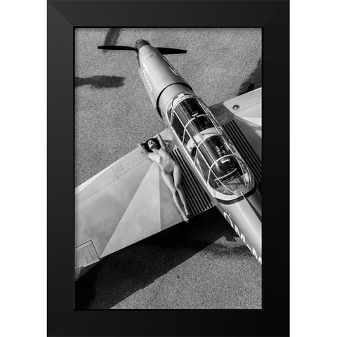 Trener Black Modern Wood Framed Art Print by Blasko, Jan