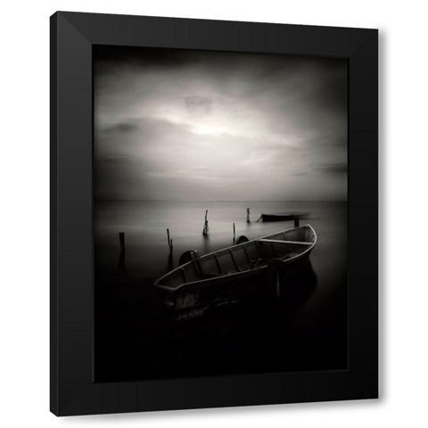 Untitled Black Modern Wood Framed Art Print with Double Matting by Caterina, Walter