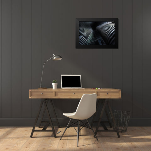 Industrial Building Black Modern Wood Framed Art Print by Ruckert, Stephan