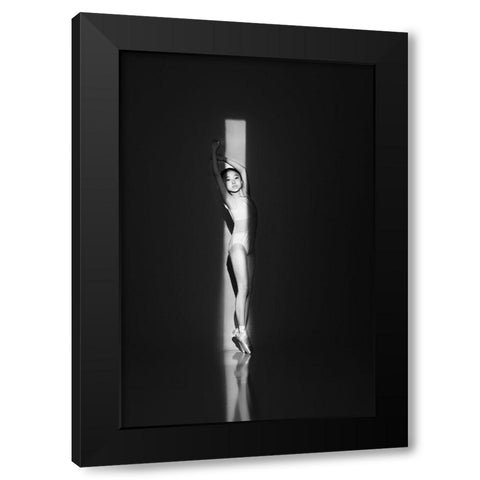 Facing The Light Black Modern Wood Framed Art Print with Double Matting by Yang, Yingchen