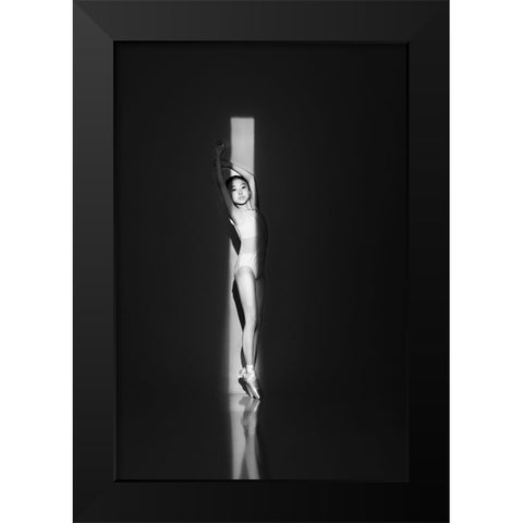 Facing The Light Black Modern Wood Framed Art Print by Yang, Yingchen