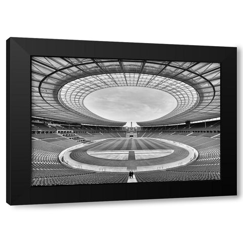 You Never Walk Alone Black Modern Wood Framed Art Print with Double Matting by Klesse, Andreas