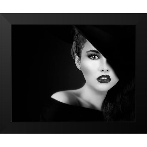 Vamp Black Modern Wood Framed Art Print by Punyet Miro, Carles