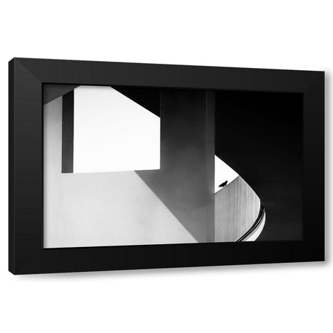 View Through Black Modern Wood Framed Art Print with Double Matting by Ruckert, Stephan