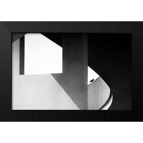 View Through Black Modern Wood Framed Art Print by Ruckert, Stephan