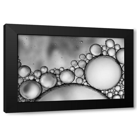bubbles Black Modern Wood Framed Art Print with Double Matting by Garcia, Helena