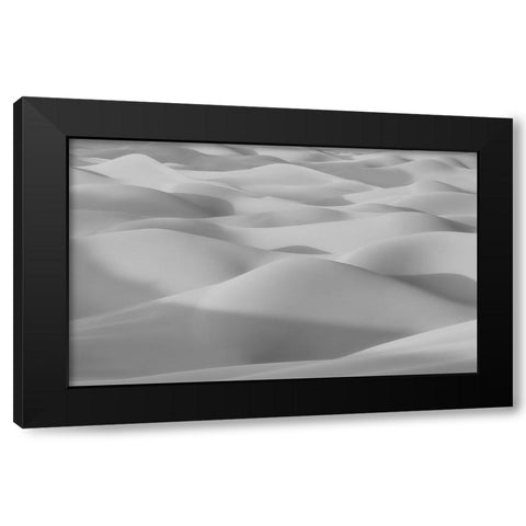 The Curves Black Modern Wood Framed Art Print with Double Matting by Qiu, Jenny