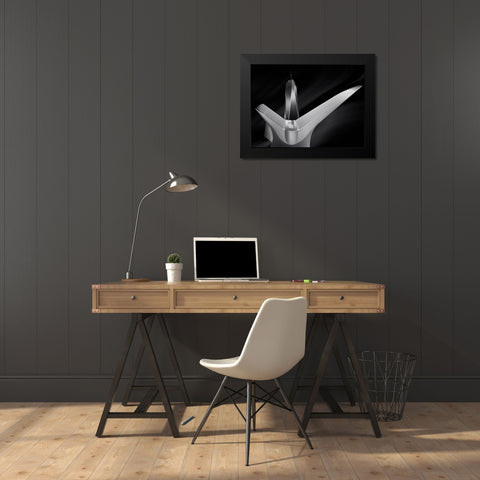 Flying In Oculus Black Modern Wood Framed Art Print by Garcia, Helena