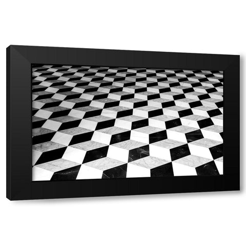 floor Black Modern Wood Framed Art Print with Double Matting by Auerbach, Markus
