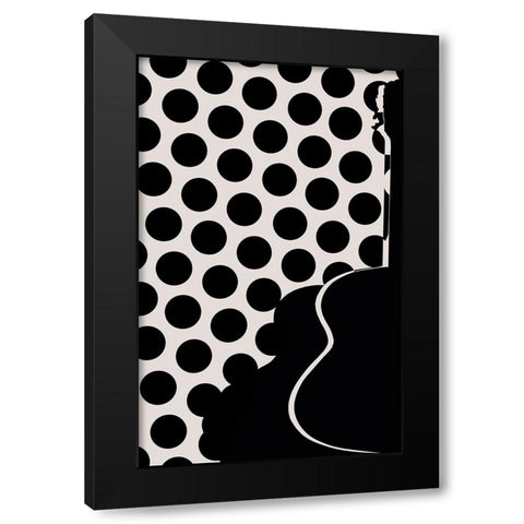my spanish guitar Black Modern Wood Framed Art Print with Double Matting by Natalia