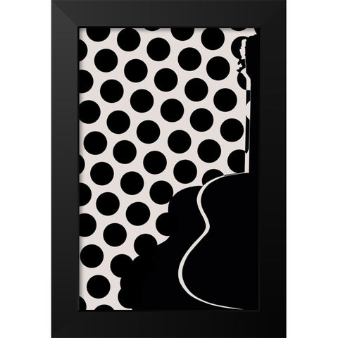 my spanish guitar Black Modern Wood Framed Art Print by Natalia