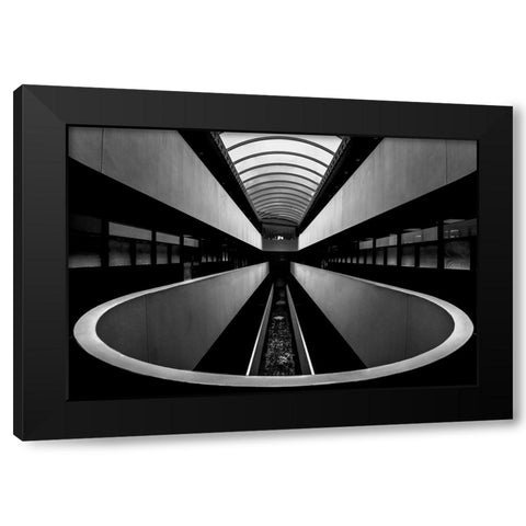 Marin Center 1333 Black Modern Wood Framed Art Print with Double Matting by Zeng, Jiahong