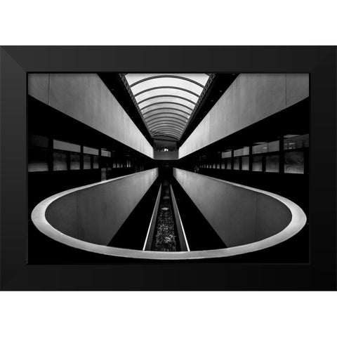 Marin Center 1333 Black Modern Wood Framed Art Print by Zeng, Jiahong