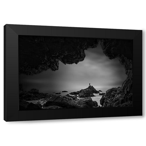 Stormchaser Black Modern Wood Framed Art Print by Li, Rob