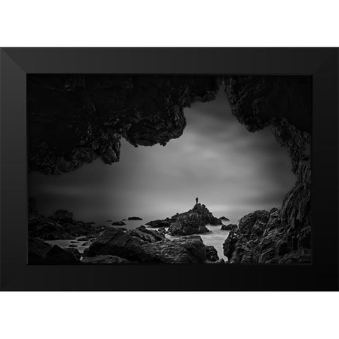 Stormchaser Black Modern Wood Framed Art Print by Li, Rob