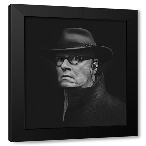 Untitled Black Modern Wood Framed Art Print with Double Matting by Getsadze, Zurab