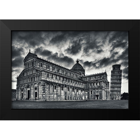 Architectural Lesson Black Modern Wood Framed Art Print by Ian Nedelcu, Mihai