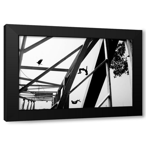 Kolkata-2022 Black Modern Wood Framed Art Print by Ganguly, Ananway