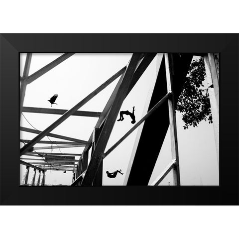 Kolkata-2022 Black Modern Wood Framed Art Print by Ganguly, Ananway
