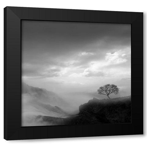 Dreams Black Modern Wood Framed Art Print with Double Matting by Nodeh, Mostafa