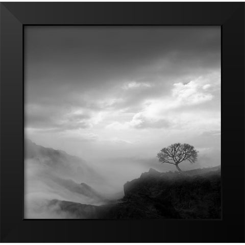 Dreams Black Modern Wood Framed Art Print by Nodeh, Mostafa