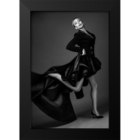 Dance... Black Modern Wood Framed Art Print by Behzadi Boroujeni, Amir