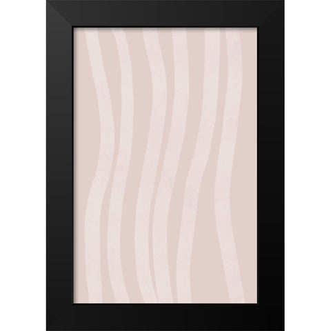 Simple Lines No 1 Black Modern Wood Framed Art Print by uplusmestudio