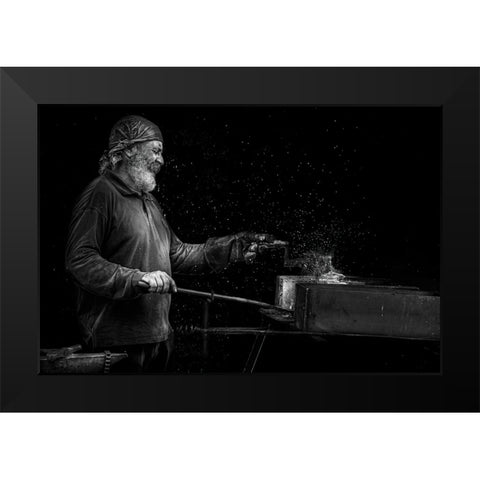 The Stars Maker Black Modern Wood Framed Art Print by Benezech, Martine