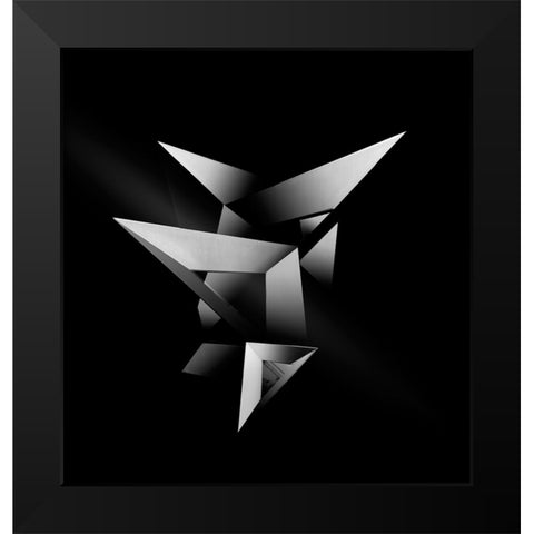 Connected 2 Black Modern Wood Framed Art Print by Gong, Yanyan