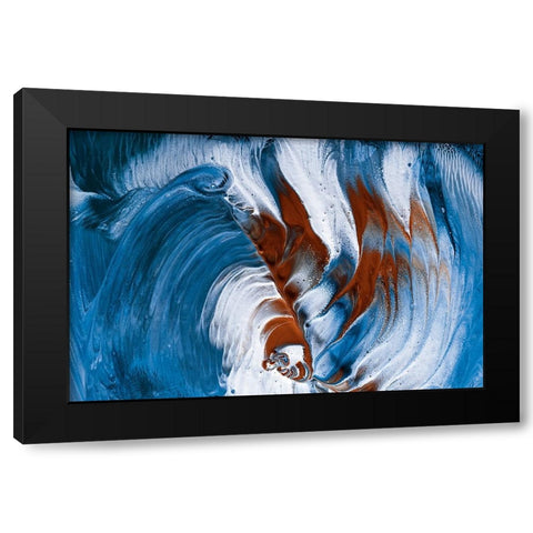 The Snake And The Clovn Black Modern Wood Framed Art Print by Westum, Heidi