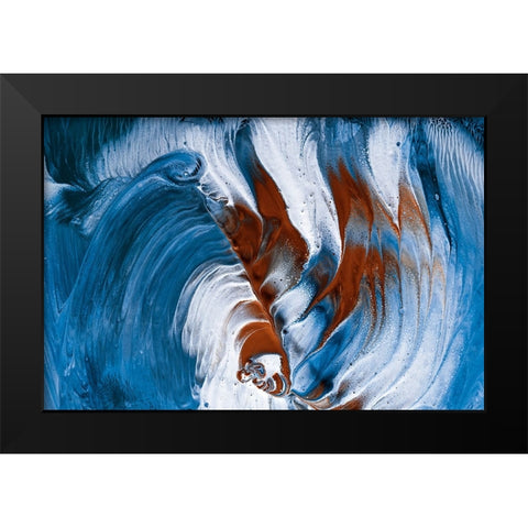 The Snake And The Clovn Black Modern Wood Framed Art Print by Westum, Heidi