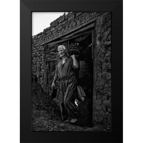 Untitled Black Modern Wood Framed Art Print by Hishamtwhed
