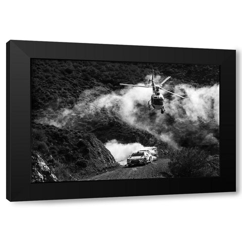 Turkey Rally Black Modern Wood Framed Art Print by Szabo, Attila