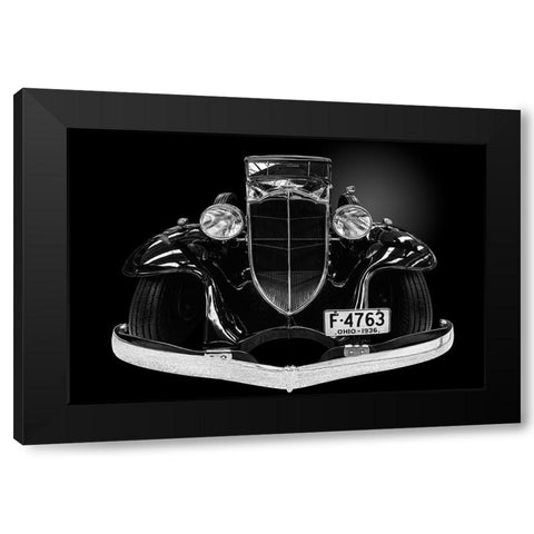 The Packard Light-Eight Black Modern Wood Framed Art Print by Weber, Roland