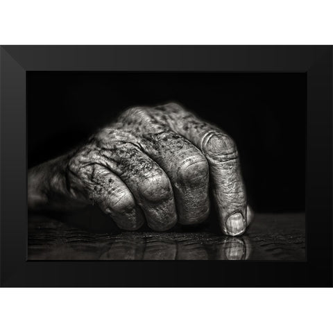 The Hand... Black Modern Wood Framed Art Print by Luis Seco, Juan