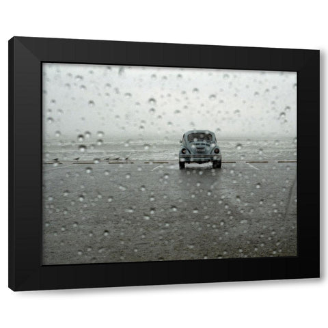 Off Season Black Modern Wood Framed Art Print with Double Matting by Strelok